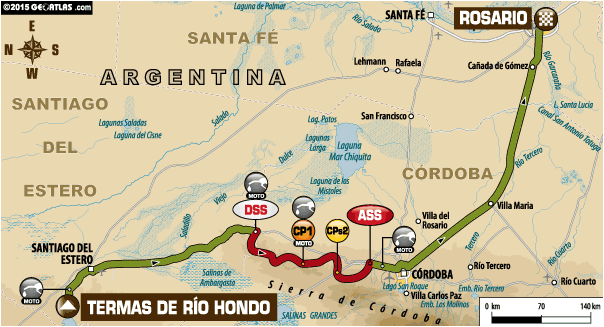 12. Etappe Termas de RioHondo - Rosario