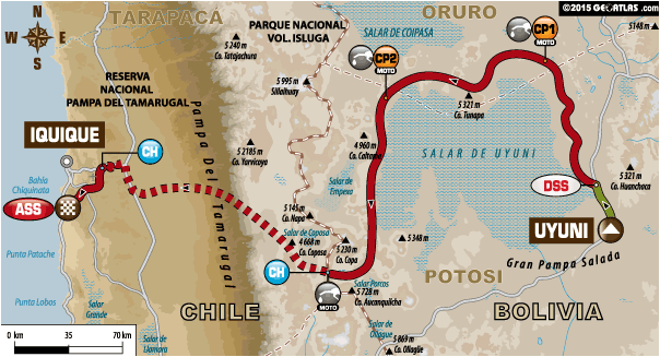 8. Etappe Uyuni – Iquique
